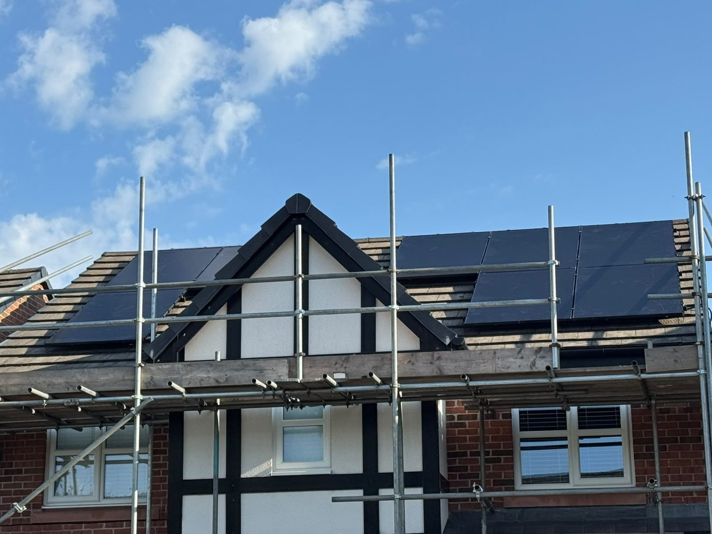 Solar panels installed on a roof